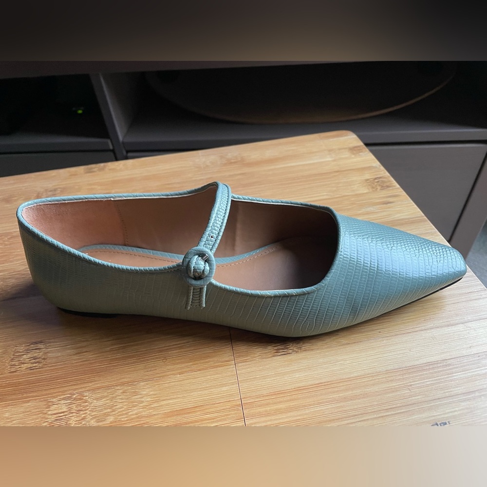 Who What Wear Mint Green Sage Green Maryjane Flats